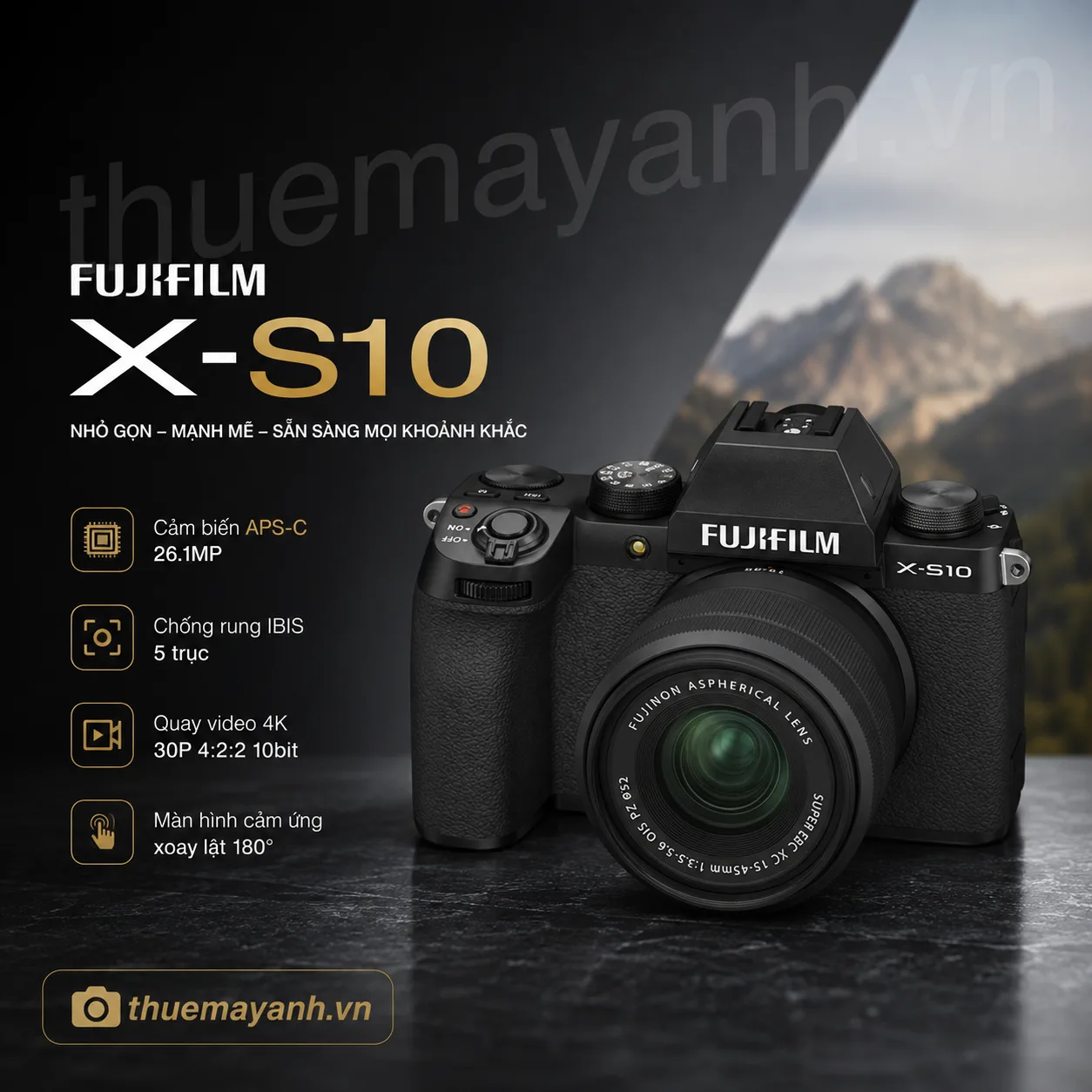 Máy Ảnh Fujifilm X-S10 - ảnh chính