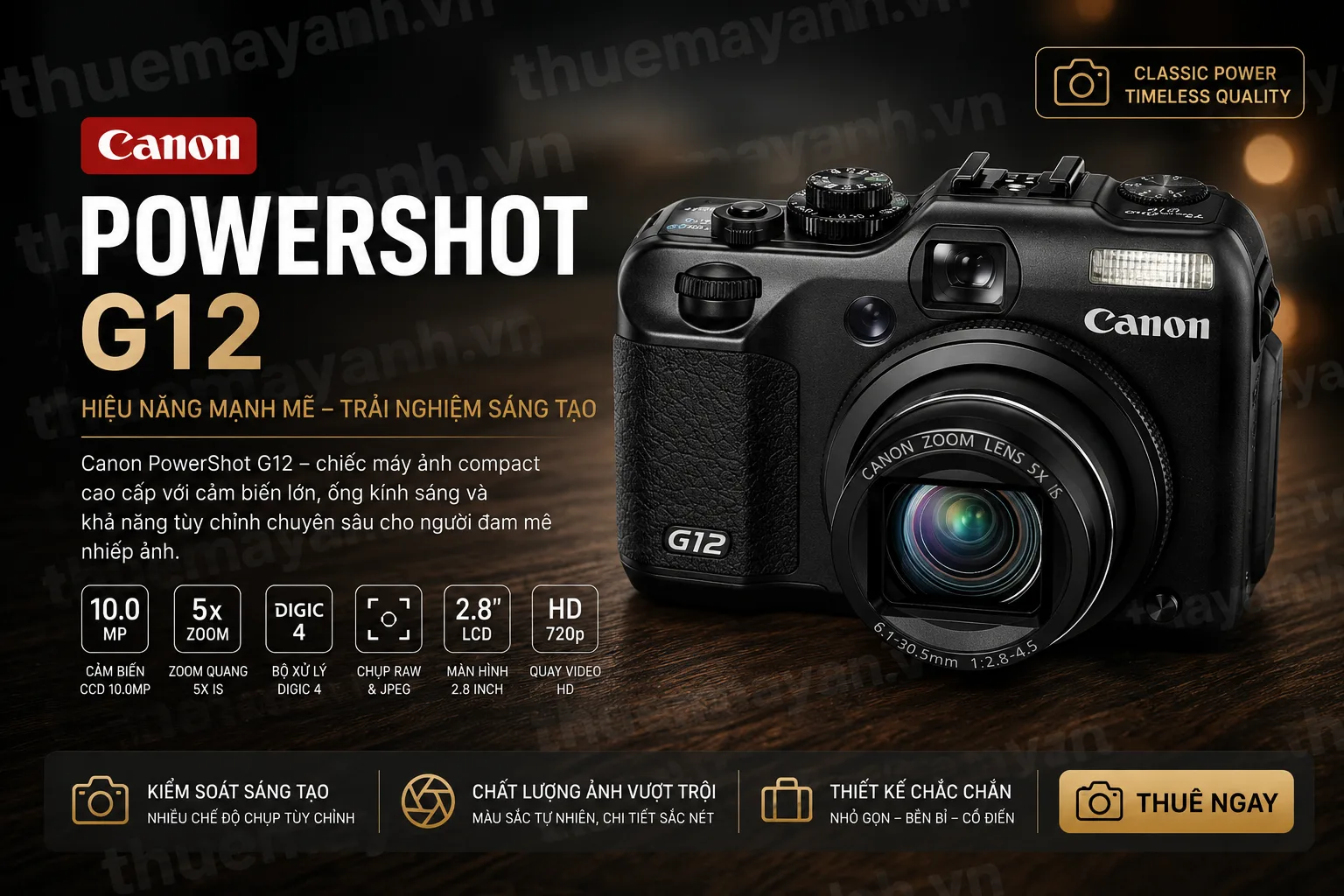 Canon PowerShot G12 - ảnh chính