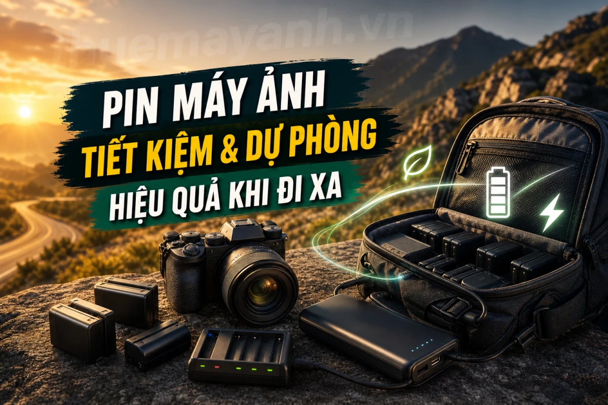Pin Máy Ảnh: Mẹo Tiết Kiệm & Dự Phòng Hiệu Quả Khi Đi Xa