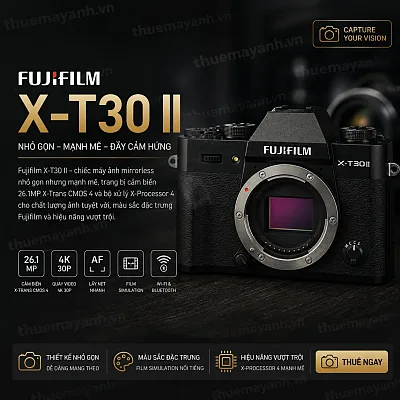 Thuê Máy Ảnh Fujifilm XT30 II tại TP.HCM